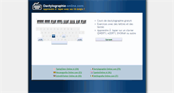 Desktop Screenshot of dactylographie-online.com